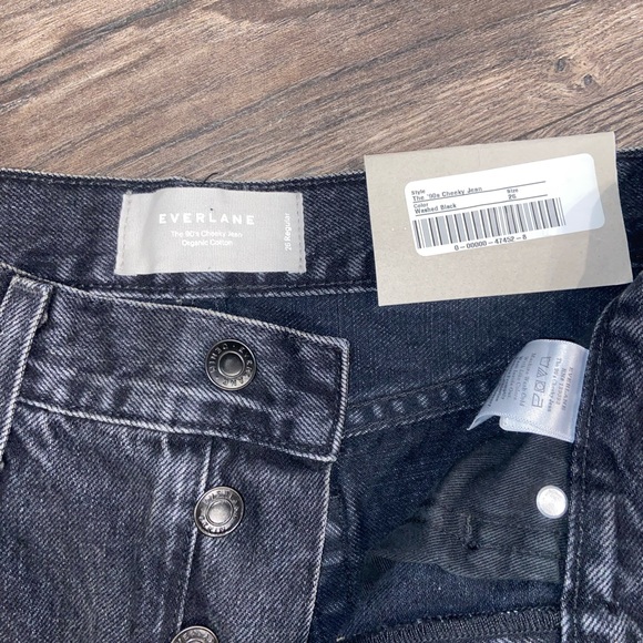 EVERLANE BLACK DENIUM JEANS - Picture 6 of 8